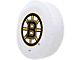 Boston Bruins Spare Tire Cover; White (66-18 Jeep CJ5, CJ7, Wrangler YJ, TJ & JK)