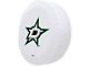 Dallas Stars Spare Tire Cover; White (66-18 Jeep CJ5, CJ7, Wrangler YJ, TJ & JK)