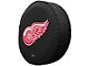 Detroit Red Wings Spare Tire Cover; Black (66-18 Jeep CJ5, CJ7, Wrangler YJ, TJ & JK)