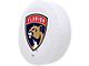 Florida Panthers Spare Tire Cover; White (66-18 Jeep CJ5, CJ7, Wrangler YJ, TJ & JK)