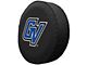 Grand Valley State University Spare Tire Cover; Black (66-18 Jeep CJ5, CJ7, Wrangler YJ, TJ & JK)