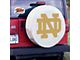 Notre Dame Spare Tire Cover; White (66-18 Jeep CJ5, CJ7, Wrangler YJ, TJ & JK)