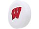 University of Wisconsin W Spare Tire Cover with Camera Port; White (21-24 Bronco)