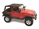 Sprint Top Frameless Soft Top; Black Denim (97-06 Jeep Wrangler TJ, Excluding Unlimited)