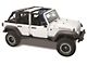 Sprint Top Frameless Soft Top; Black Diamond (07-09 Jeep Wrangler JK 4-Door)