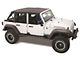 Sprint Top Frameless Soft Top; Black Diamond (10-18 Jeep Wrangler JK 4-Door)