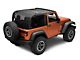 SpiderWeb Shade Extended Trail Mesh ShadeTop; Black (07-18 Jeep Wrangler JK 2-Door)