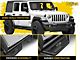 N-Fab Cab Length Podium Nerf Side Step Bars; Textured Black (18-24 Jeep Wrangler JL 4-Door)