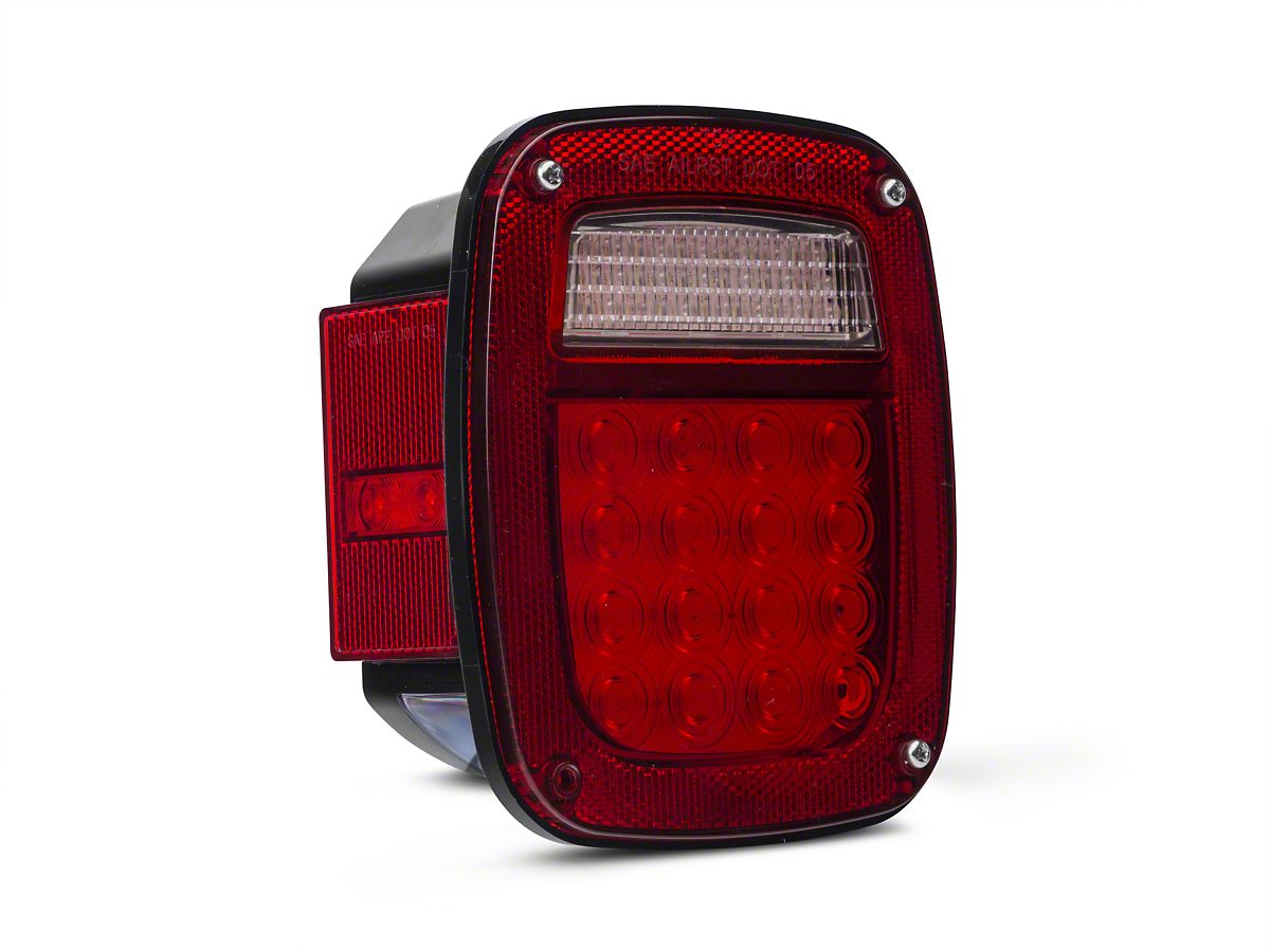 Rugged Ridge Jeep Wrangler LED Tail Light; Driver Side 12403.83 (76-06 Jeep  CJ5, CJ7, Wrangler YJ & TJ)