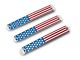 RedRock Old Glory Door Handle Inserts; Red, White and Blue (07-18 Jeep Wrangler JK 2-Door)