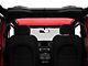 Steinjager Teddy Top Front Seat Solar Screen Cover; Red (18-24 Jeep Wrangler JL)