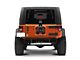 Steinjager Stubby Rear Bumper with D-Ring Mounts; Black (07-18 Jeep Wrangler JK)