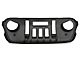 Deegan 38 Grille with 10-Inch LED Light Bar and DRL (18-24 Jeep Wrangler JL w/o TrailCam)