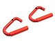 Rough Country Solid Steel Front Grab Handles; Red (07-18 Jeep Wrangler JK)