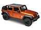 JTopsUSA Mesh Shade Top; Titanium (07-18 Jeep Wrangler JK 4-Door)