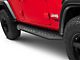 RB20 Running Boards; Black Bedliner Coating (18-22 Jeep Wrangler JL 4-Door)