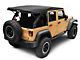 Bestop Supertop Ultra Squareback Soft Top; Premium Black Twill (07-18 Jeep Wrangler JK 4-Door)