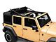 Bestop Supertop Ultra Squareback Soft Top; Premium Black Twill (07-18 Jeep Wrangler JK 4-Door)