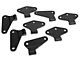 Body Door Hinge Set; Gloss Black (07-18 Jeep Wrangler JK 4-Door)