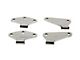 Body Door Hinge Set; Polished (07-18 Jeep Wrangler JK 2-Door)