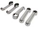 Exterior Door Handle Covers; Polished (07-18 Jeep Wrangler JK 4-Door)