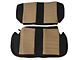 Rugged Ridge Neoprene Rear Seat Cover; Black/Tan (97-02 Jeep Wrangler TJ)