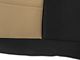 Rugged Ridge Neoprene Rear Seat Cover; Black/Tan (97-02 Jeep Wrangler TJ)