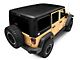 Patriot Fastbacks Victory Square Back Targa Hard Top; Textured Black (07-18 Jeep Wrangler JK 4-Door)