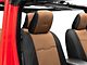 Smittybilt GEN2 Neoprene Front and Rear Seat Covers; Black/Tan (18-24 Jeep Wrangler JL 4-Door)