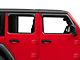 Ventguard Window Deflectors; Front and Rear; Carbon Fiber Look (18-24 Jeep Wrangler JL 4-Door)