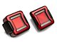 Raxiom Horizon LED Tail Lights; Black Housing; Red Lens (18-23 Jeep Wrangler JL)