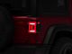 Raxiom Horizon LED Tail Lights; Black Housing; Red Lens (18-23 Jeep Wrangler JL)