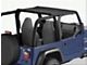 Bestop Targa-Style Bikini Top; Black Denim (97-02 Jeep Wrangler TJ)