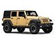 Fishbone Offroad Logo Aluminum Inner Fenders; Front and Rear; Black (07-18 Jeep Wrangler JK)