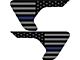 Under The Sun Inserts Fender Vent Decals; Thin Blue Line (20-24 Jeep Gladiator JT)