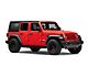 SEC10 Distressed Flag Hard Top Window Decal; Matte Black (18-24 Jeep Wrangler JL 4-Door)