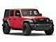 Deegan 38 Grille with 10-Inch LED Light Bar and DRL (18-24 Jeep Wrangler JL w/o TrailCam)