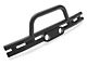 Double Tube Front Bumper with Stinger; Textured Black (07-18 Jeep Wrangler JK)