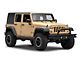 Double Tube Front Bumper with Stinger; Textured Black (07-18 Jeep Wrangler JK)