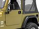 Interior and Exterior Door Handles; Black (81-06 Jeep CJ5, CJ7, Wrangler YJ & TJ w/ Full Steel Doors)