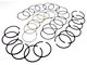 Engine Piston Ring Set; 0.010-Inch Over (87-91 2.5L Jeep Wrangler YJ)