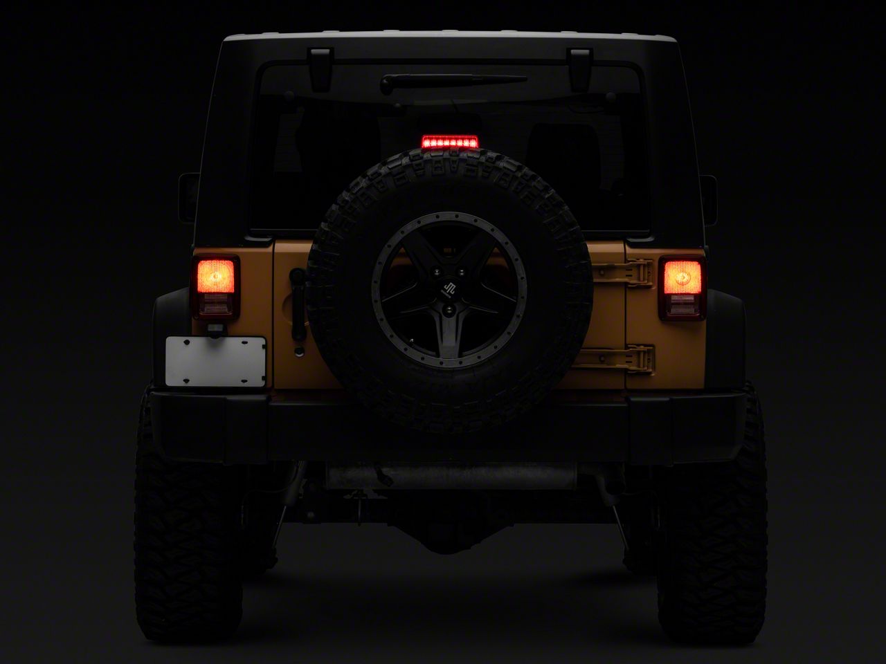 Raxiom Jeep Wrangler Axial Series Hyper Flash LED Third Brake Light; Red  J137870 (07-18 Jeep Wrangler JK) - Free Shipping