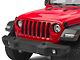 7-Inch LED Headlights with Partial Halo; Silver Housing; Clear Lens (18-24 Jeep Wrangler JL)