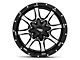 Moto Metal MO970 Gloss Black Machined Wheel; 18x10; -24mm Offset (07-18 Jeep Wrangler JK)