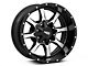 Moto Metal MO970 Gloss Black Machined Wheel; 18x10; -24mm Offset (07-18 Jeep Wrangler JK)