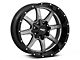 Moto Metal MO970 Gloss Gray with Gloss Black Lip Wheel; 20x10; -24mm Offset (07-18 Jeep Wrangler JK)