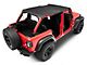 MasterTop Bimini Top Plus; Black Diamond (18-23 Jeep Wrangler JL 4-Door)