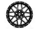 XD Grenade Satin Black Milled Wheel; 18x9 (18-24 Jeep Wrangler JL)