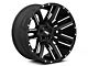 Moto Metal Razor Satin Black Machined Wheel; 20x10; -24mm Offset (07-18 Jeep Wrangler JK)