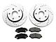 C&L Super Sport HD Brake Rotor and Pad Kit; Front (07-18 Jeep Wrangler JK)